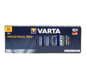 VARTA Industrial Pro AA Alkaline Batteries 1.5V (Pack of 10)