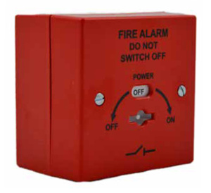 Vimpex Secure Mains Isolator Switch, Red, Surface, 8A (VMIS2S-R)