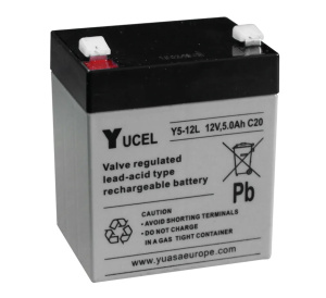 Yuasa Yucel 12v 5Ah Sealed Lead Acid Battery (Y5-12)
