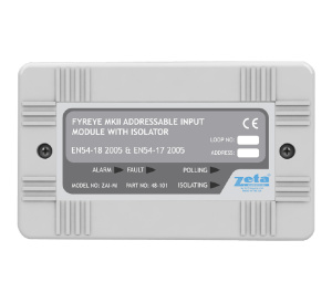 Zeta Fyreye MKII Addressable Input Module with S/C Isolator (Loop Powered) (ZAI-MI)