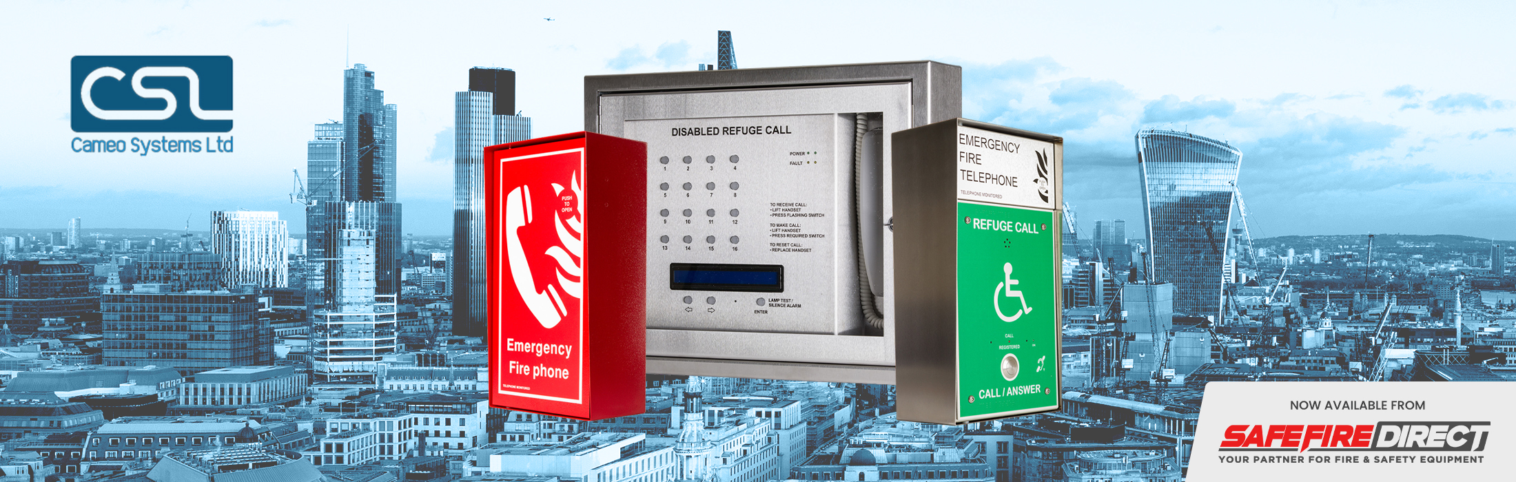 Cameo Systems range of EVC and Fire Telephone products now available from Safe Fire Direct